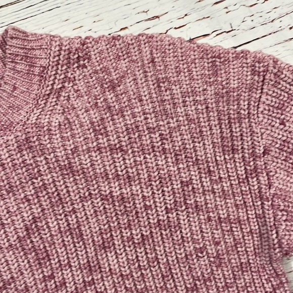 J. Crew Pink Marled cotton-blend crewneck sweater - Picture 10 of 10